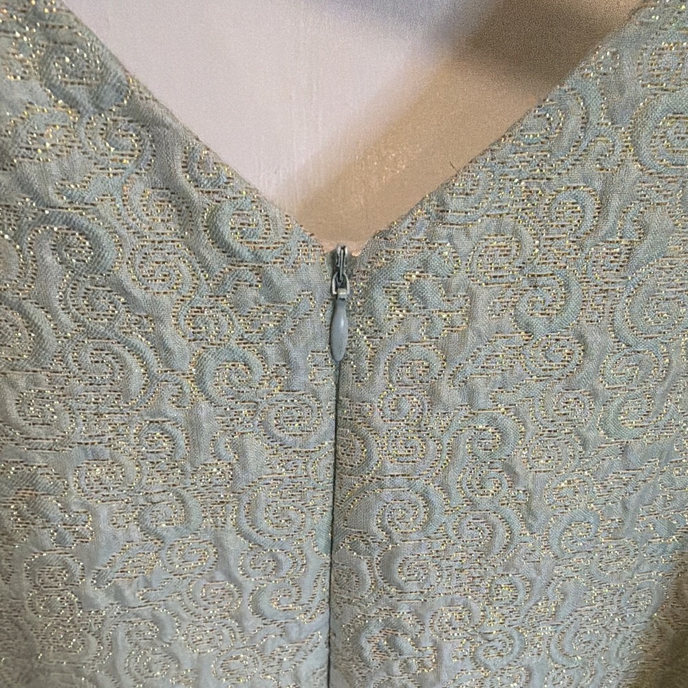American Princess Girls Dress Size 12 Ivory/Light Blue Formal - Picture 8 of 11